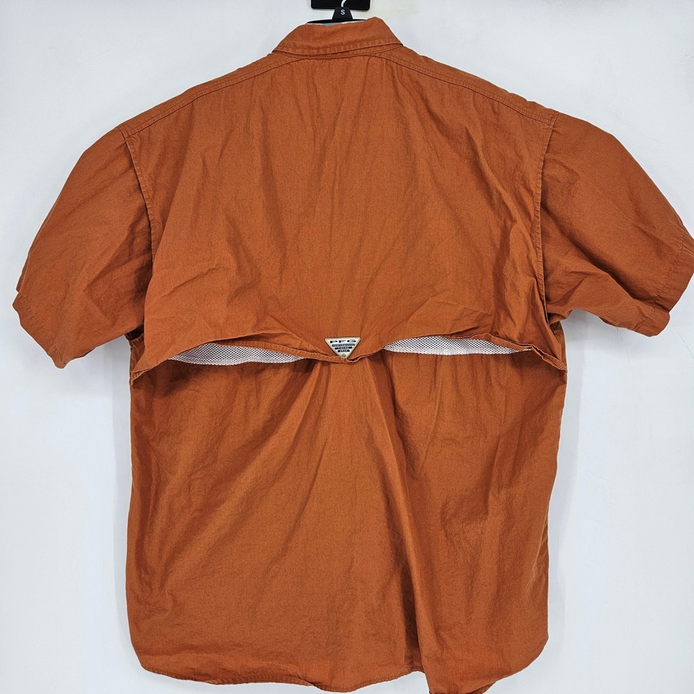 Texas Longhorns Shirt Mens XL Columbia PFG‎ Fishing Vented Short Sleeve Football - Picture 4 of 12